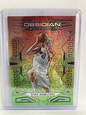 Dirk Nowitzki /75 Electric Etch 2022-23 Panini Obsidian HOF Red Yellow Green
