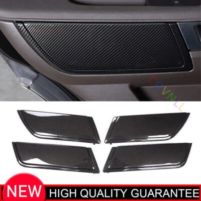 Отделочная внутренняя дверная полоска из углеродного волокна для Land Rover Discovery 5 17-25 ABS - Изображение 1 из 4