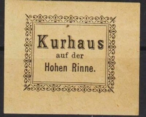 Romania 1896 HOHE RINNE 2kr black on yellow Transylvania Local Post TIP B MLH/2 - Picture 1 of 2