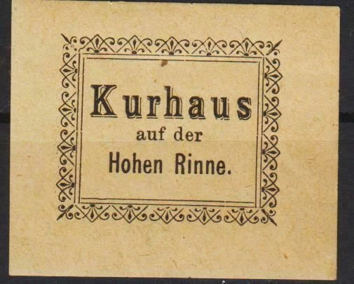 Rumania 1896 HOHE RINNE 2kr negro sobre amarillo Transilvania correo local CONSEJO B MLH/2 Foto 1 de 2