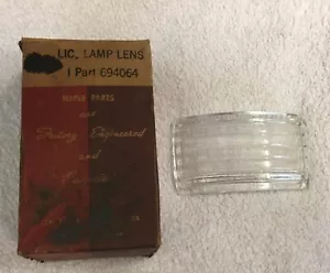 NOS 1939 Plymouth license lamp lens P7 P8 MoPar 694064 - Picture 1 of 14