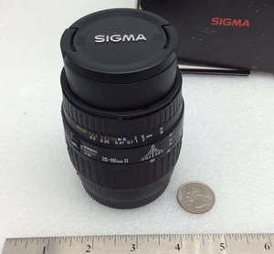 Sigma Zoom Macro 28-90mm f/3.5-5.6 Aspherical Lens Minolta AF w/Caps - Picture 1 of 7