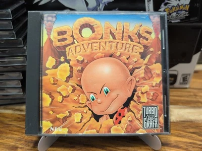 Bonk's Adventure (TurboGrafx-16, 1990) CIB Complete In Case - Card, Case, Manual - Image 1 of 4