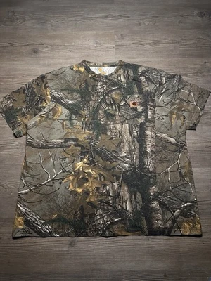 Camiseta Carhartt Hombre Talla XL Ajuste Original Árbol Real Camuflaje K287-977 Foto 1 de 4