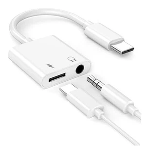 Adaptador de auriculares para iPhone 16 15, [certificado MFi] USB tipo C a audio auxiliar  - Imagen 1 de 8