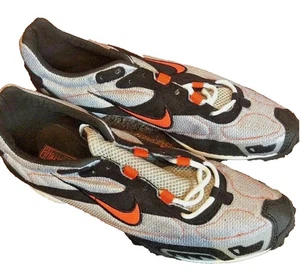 Nike Mens Zoom Waffle Racer IV Silver/org/black 314004 081 Track Field Sz 7.5 - Picture 1 of 5