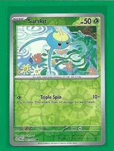 Pokémon TCG SV-Paradox Rift Surskit #1/182 Common Reverse Holo - Picture 1 of 2