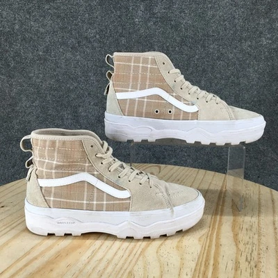 Vans Zapatos Hombres 6.5 Mujeres 8 Tostado SK8-Hi MTE Híbrido Zapatillas Altas Gamuza a Cuadros Foto 1 de 4