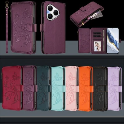 Case for Huawei Pura 70 P80 P60 P50 P40 P30 Doka Zip Leather Wallet Flip Cover  - Image 1 of 4