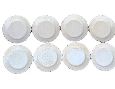 Tommy Bahama Melamine Plates- Oatmeal Color- Set Of 8 Plates - Image 1 of 4
