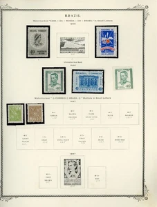 BRAZIL Selections on Scott Specialty Album Page Lot #13 - SEE SCAN - $$$ - Picture 1 of 1