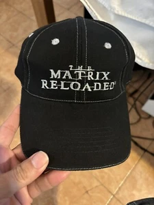 New The Matrix Reloaded Promo Cap W/Cap Shield 2003 Snap Back Moss Reeves - Picture 1 of 6