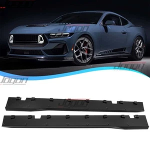 S650 Pony GT For Ford Mustang S650 GT 24-up Side Skirt Extension Body Guard Pair - Bild 1 von 12
