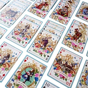 Cartas de Alicia en el País de las Maravillas - Baraja temática para fiestas, juegos y decoración - Imagen 1 de 3