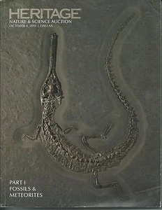 HERITAGE FOSSILS METEORITES Amber Petrified Wood Dinosaur Auction Catalog 2015 - Foto 1 di 1
