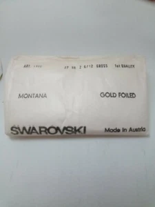 Swarovski 1100 SS 27 Montana Gold 2/06/00 Gross 360 pezzi - Foto 1 di 1