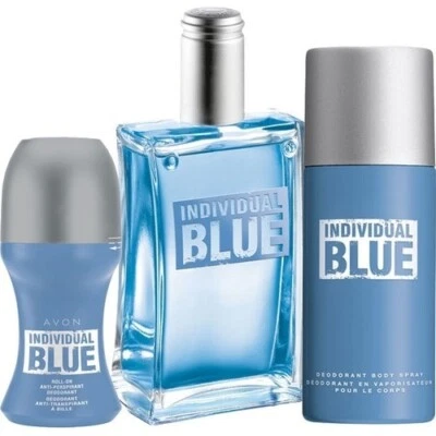 AVON Set de Individual Azul 3.4oz EDT Perfume Desodante y Spray Corporal 5.07oz Hombres Foto 1 de 4