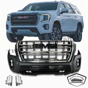 For 2021-2024 GMC YUKON AT4 Only Front Bumper Body Kit Assmbly w/ Fog Light - Picture 1 of 8