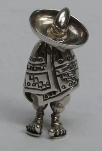 VINTAGE STERLINGSILBER SOMBRERO ANSTECKNADEL BROSCHE - Bild 1 von 3