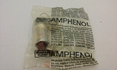 AMPHENOL UG-20B/U RF COAXIAL CONNECTOR FEMALE NIB - Image 1 of 3