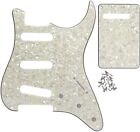 Pearl Strat Pickguard Backplate Set For 3 Single Coil Pickups-11 Hole