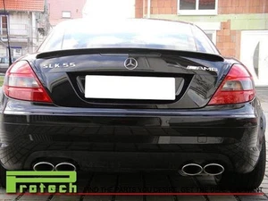 Painted OEM 040 Black SLK55 AMG Look Trunk Spoiler Lip Fit R171 SLK250 SLK350 - Foto 1 di 1