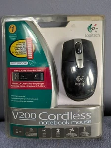 Logitech V200 Cordless Notebook Mouse 2.4ghz Optical - Picture 1 of 5