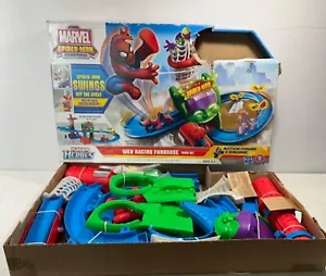 Marvel Spider-Man Playskool Heroes Hasbro Marvel Car Racing Track - Incomplete - Picture 1 of 4