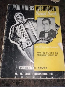 Vintage Accordion Songbook PAUL MINERS BAND BOOK - Picture 1 of 6