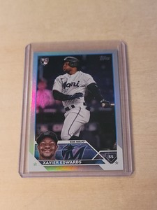 2023 Topps Update Xavier Edwards Rainbow Foil #US296 Miami Marlins 