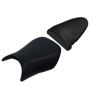 Driver & Passenger Seat Fit For Kawasaki Ninja ZX6R ZX600 ZX636 2005-2006 Black - Picture 1 of 15