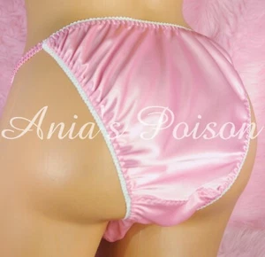 Sissy String Bikini Panties Ania's Poison MENS PINK Brazilian Butt Cheeky S - 2X - Picture 1 of 2