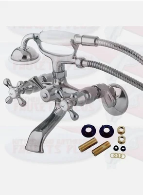 Kingston Brass KS265C Clawfoot Tub Faucet with Hand Shower - Polished Chrome - Image 1 of 3