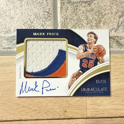 2015-16 Panini Immaculate Premium Patches3 Color Auto Mark Price 25/25 READ - Image 1 of 4