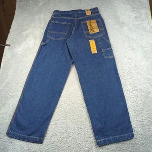 VTG Y2K Levis Signature Jeans Boys 18 31x30 Blue Carpenter Hammer Loop Baggy - Picture 1 of 18