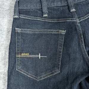 Ariat Jeans Herren 28x33 Blau Dark Wash M5 Rebar Straight Leg Denim Western - Bild 1 von 11