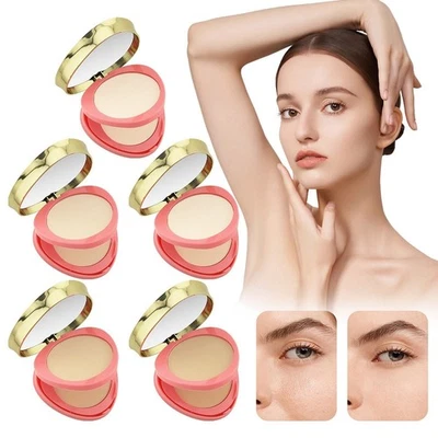 Double Layer Compact Powder Blendable Oil Foundation Powder Full Coverage,Women - Image 1 of 4