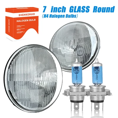 Faros halógenos redondos de 7 pulgadas 4200K haz alto bajo para camioneta GMC C15 C25 C35 Foto 1 de 4