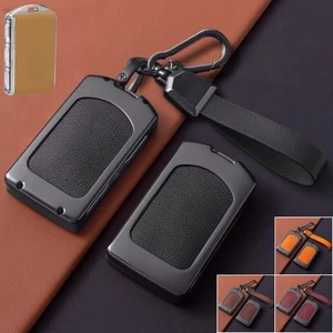 Zinc Alloy Leather Car Key Case Cover For Volvo V90 T5 T6 XC60 T8 XC70 S60 S90 - Picture 1 of 12