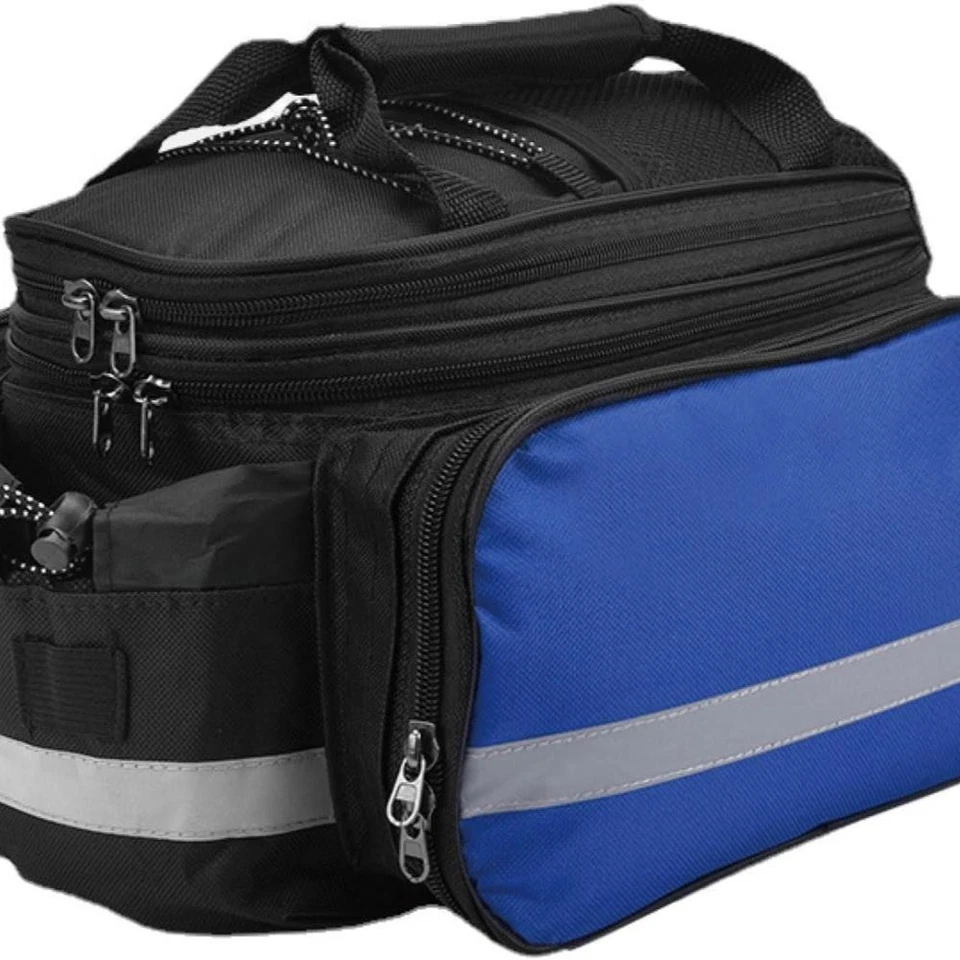 Bolsa portabicicletas alforjas para bicicletas silla de montar bolsas portabicicletas traseras para compras de comestibles EE. UU. * Foto 1 de 4