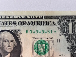 2021 DUPLICATE REPLACEMENT STAR $1.00 BILL | DALLAS, TX #B04343451* FREE SHIP - Picture 1 of 3