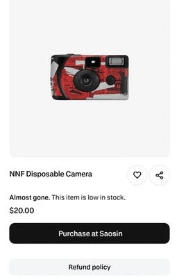 No Name Faces Band. NNF Disposable Camera In Hand! Can take 12 Pictures.  📷  - Image 1 of 4