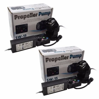 2 Packs Jebao SW15  Reef Wave Maker with Controller Powerhead Pump 110v US - Image 1 of 4