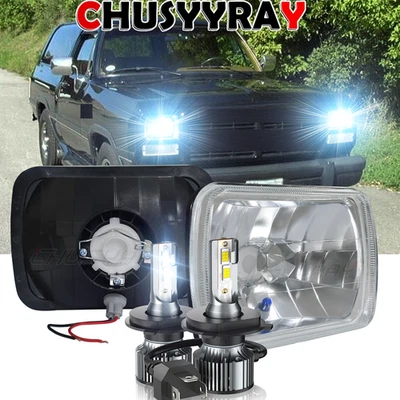 Faros LED 5x7" 7x6 H6054 lámpara para Dodge Ramcharger 1981-1993 W100 W150 W250 Foto 1 de 4