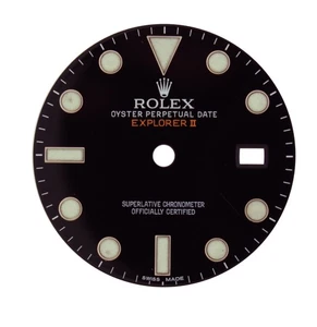 ROLEX GENUINE BLACK EXPLORER-II DIAL 216570 DAMAGED - Picture 1 of 7