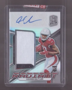 Panini Spectra Hakeem Butler Radiant Rookie Patch 2019 automático 23/199 Prizm SP - Imagen 1 de 2