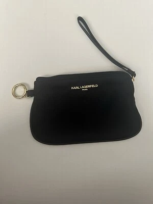 Bolso clutch de muñeca Karl Lagerfeld Paris negro/dorado Foto 1 de 4