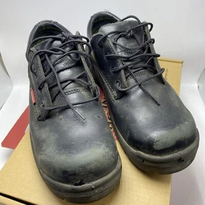 Red Wing Men’s Black Leather Steel Toe Work Shoes Size 8.5 E2 6633 PreOwned - Picture 1 of 12