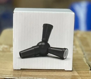 1pc Hookah shisha Hose Adapter 1 to 2 Plug Nargila Connector Bypass Valve-Silver - Picture 1 of 8