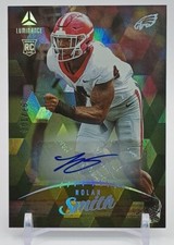 2023 Panini Luminance Football #161 Nolan Smith Rookie RC Gold Auto /100 Eagles